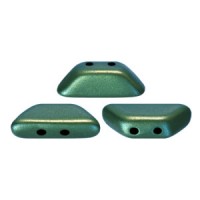 Tinos par Puca® kralen Metallic mat green turquoise 23980-94104